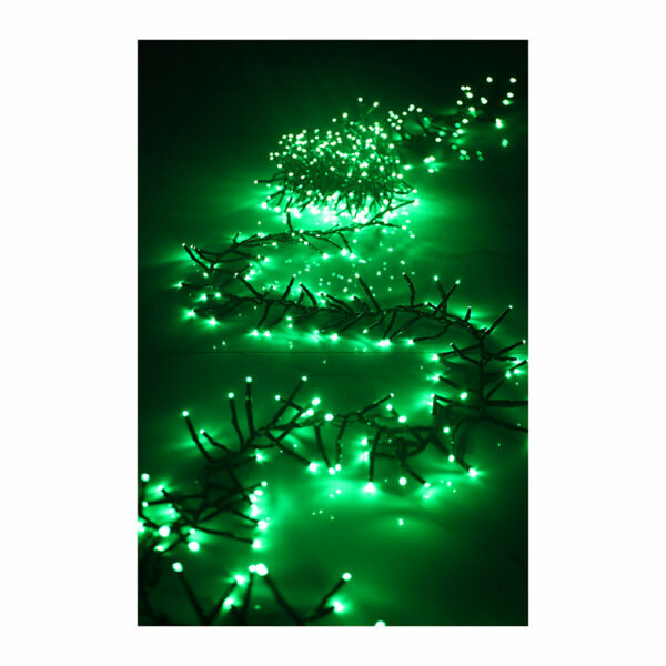 500 Led Cluster Fairy Lights Green