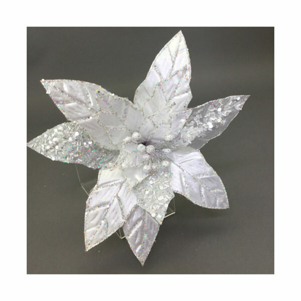 PINK SEQUINED POINSETTIA