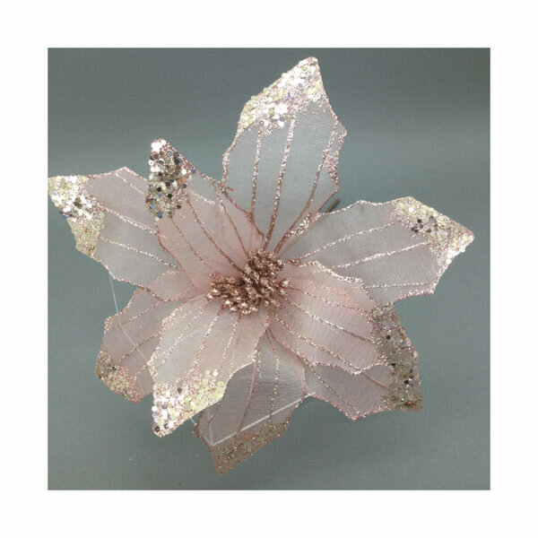 BLUSH ORGANZA POINSETTIA