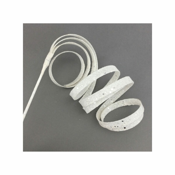 WHITE SPIRAL CURL PICK