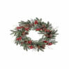 24" ICE HOLLY PINE AND BERRY WREATH