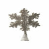 12" CHAMPAGNE GLITTER 3D SNOWFLAKE TREE TOPPER