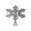 12" GLITTER 3D SNOWFLAKE TREE TOPPER