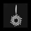 CRYSTAL WREATH TREE DECORATION 10CM