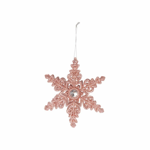 PINK SNOWFLAKE TREE DECORATON
