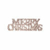 MERRY CHRISTMAS SIGN CHAMPAGNE 30CM