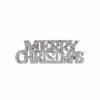 SILVER MERRY CHRISTMAS SIGN