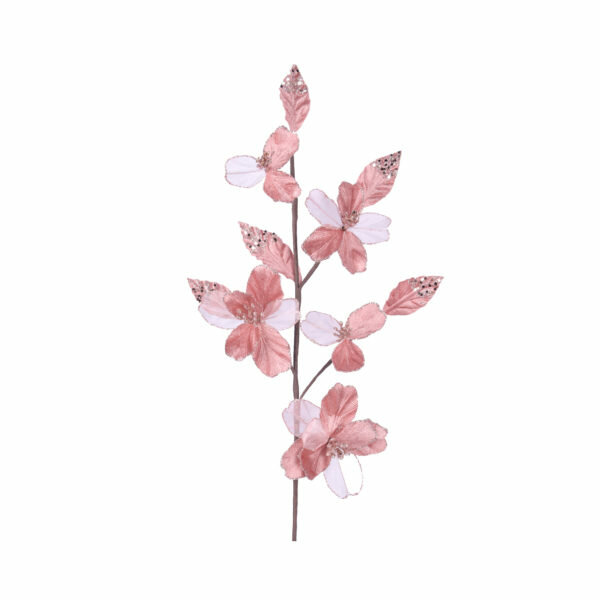 PINK & CHAMPAGNE GLITTER BLOSSOM STEM