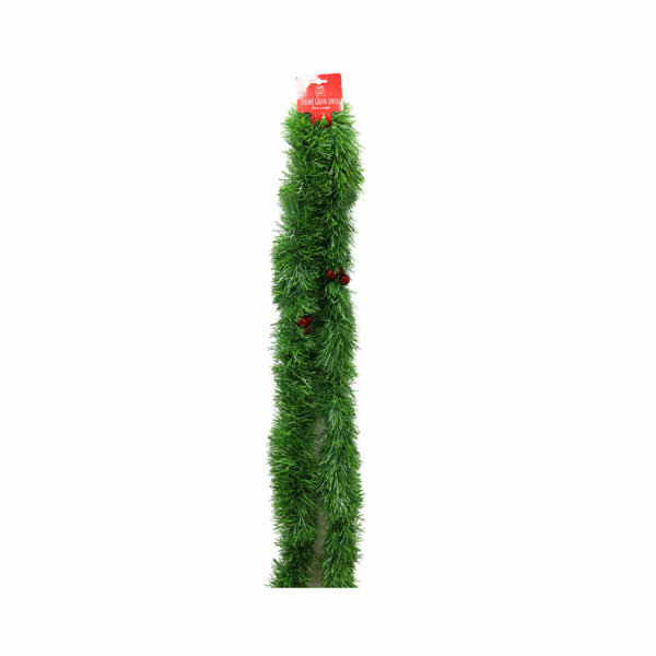 GREEN TINSEL GARLAND