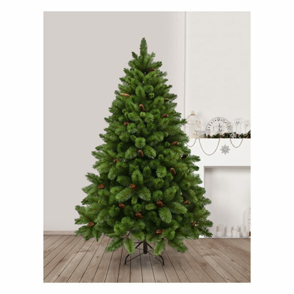 7FT WOODLAND PINECONE SPRUCE CHRISTMAS TREE