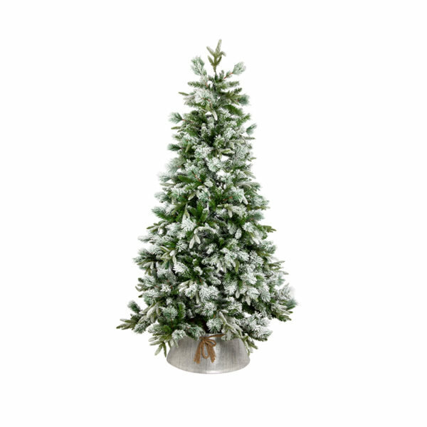 6FT FLOCKED EMERALD ANGEL PINE CHRISTMAS TREE (180cm)