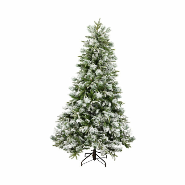 6FT FLOCKED EMERALD ANGEL PINE CHRISTMAS TREE (180cm)