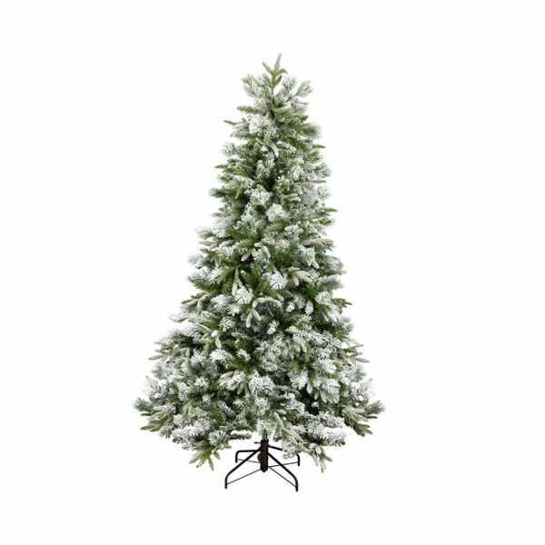 7FT FLOCKED EMERALD ANGEL PINE CHRISTMAS TREE (210cm)