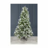 7FT FLOCKED EMERALD ANGEL PINE CHRISTMAS TREE (210cm)