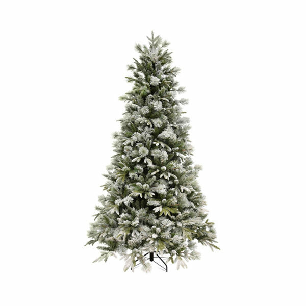 8FT FLOCKED EMERALD ANGEL PINE CHRISTMAS TREE (240cm)