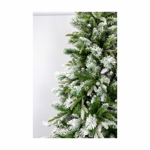 8FT FLOCKED EMERALD ANGEL PINE CHRISTMAS TREE (240cm)