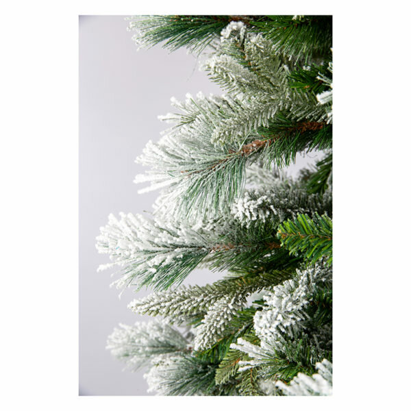 8FT FLOCKED EMERALD ANGEL PINE CHRISTMAS TREE (240cm)