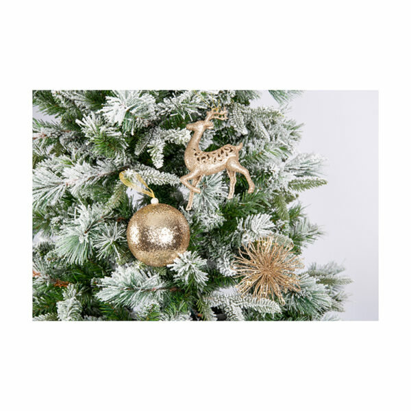 8FT FLOCKED EMERALD ANGEL PINE CHRISTMAS TREE (240cm)