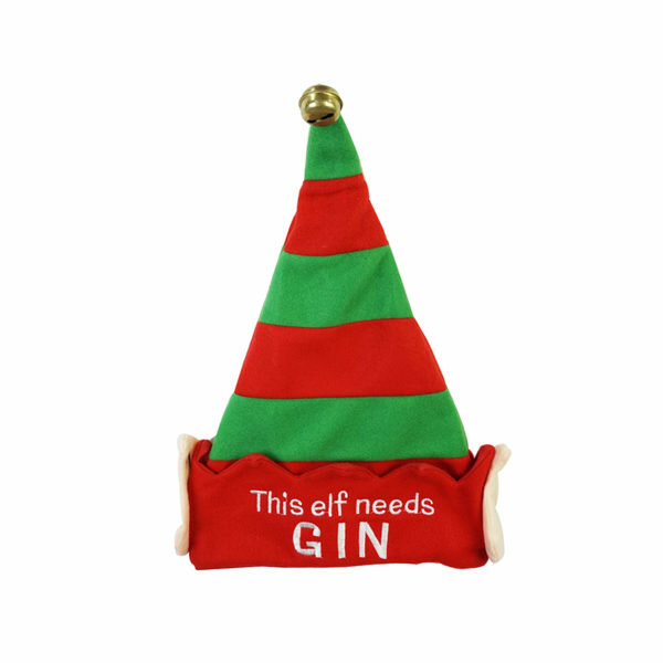 ELF HAT WITH GIN SLOGAN