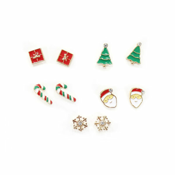 CHRISTMAS STUD EARRING SET