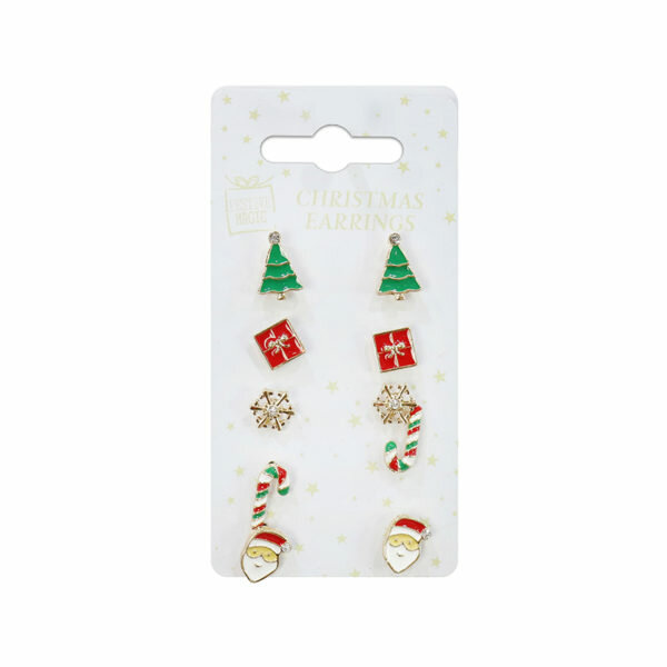 CHRISTMAS STUD EARRING SET 6.99