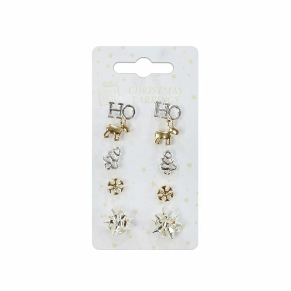 CHRISTMAS STUD EARRING SET