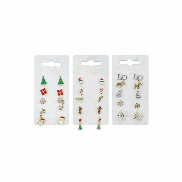 CHRISTMAS STUD EARRING SET