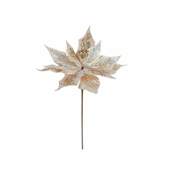POINSETTIA FLOWER CHAMPAGNE GOLD