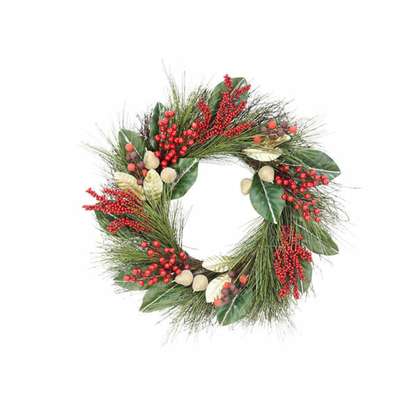 LUXURY WREATH 60cm PEAR/BERRY