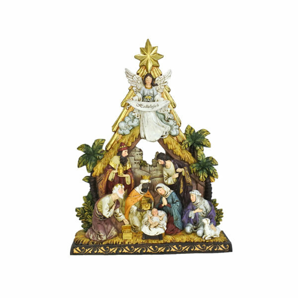 RESIN HALLELUJAH NATIVITY SCENE