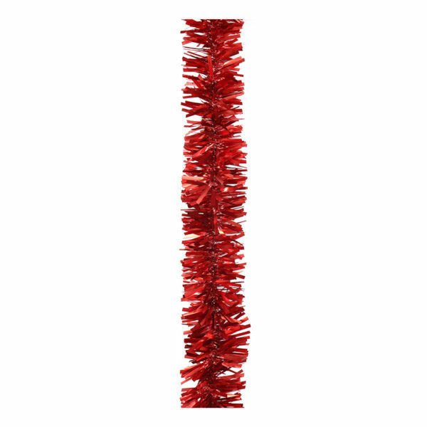 RED MATTE TINSEL 2M