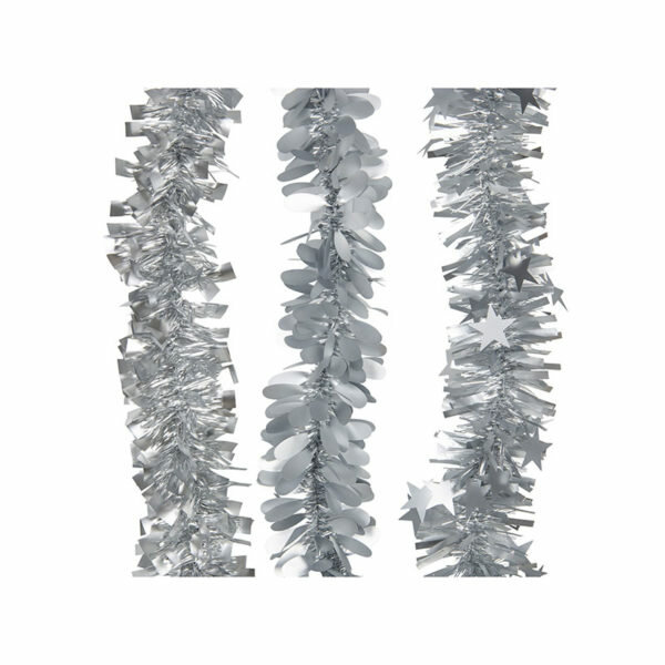 SILVER MATTE TINSEL 2M