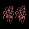 LED FLASHING CANDY CANE PATH LIGHTS (20 PACK)