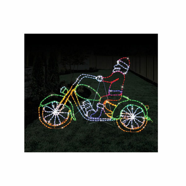LED ROPELIGHT SANTA CUSTOM BIKE