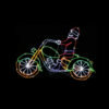 LED ROPELIGHT SANTA CUSTOM BIKE