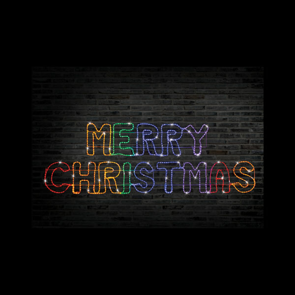 LED RAINBOW MERRY CHRISTMAS ROPELIGHT