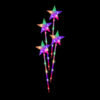 LED MULTI COLOURED CRYSTAL STAR PATH LIGHTS (4 PACK)