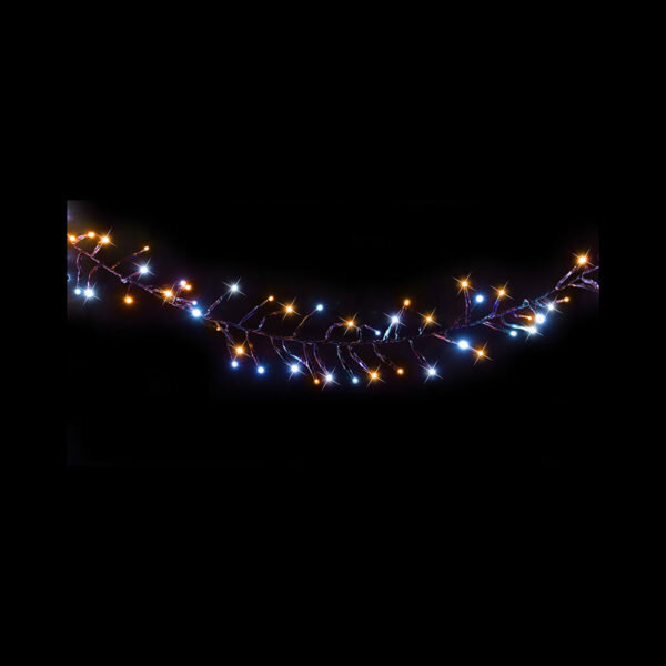 1440 LED CLUSTER CHRISTMAS LIGHTS - 2 TONE REEL - WARM WHITE
