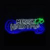 blue and white merry christmas