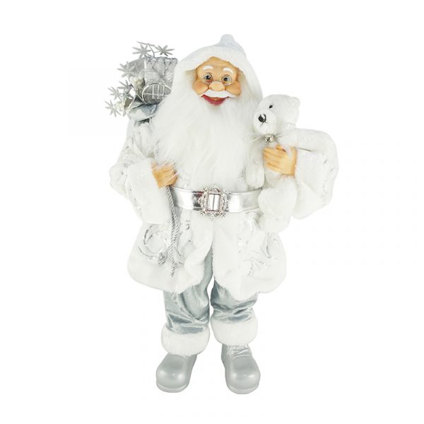 LUXURY METALLIC SANTA FIGURINE 60cm