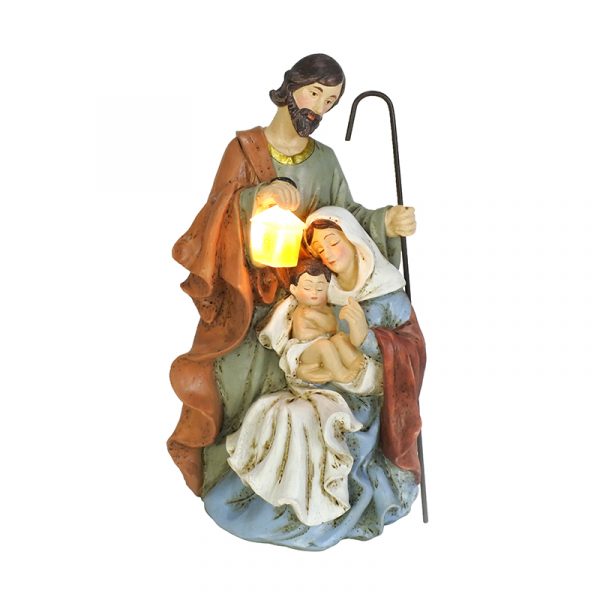 LIGHT UP RESIN HOLY SCENE A
