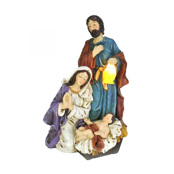 LIGHT UP RESIN HOLY SCENE
