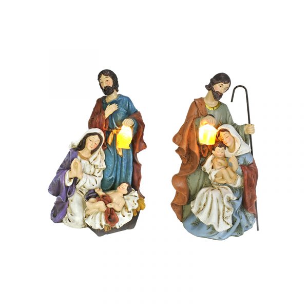 LIGHT UP RESIN HOLY SCENE