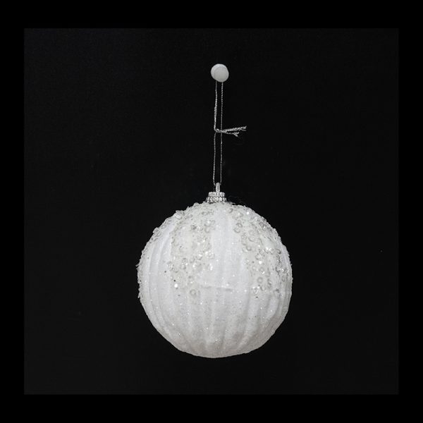 SNOW WHITE BAUBLE 3pk 80mmXD1474