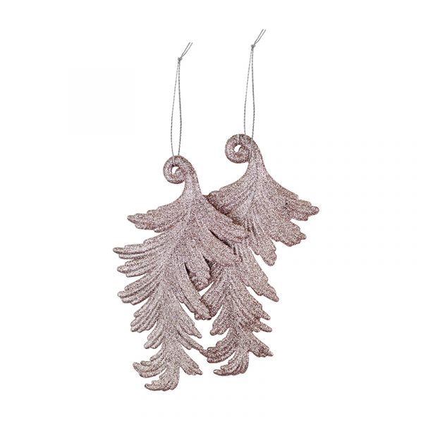 GLITTER HANGING DECO 2pk