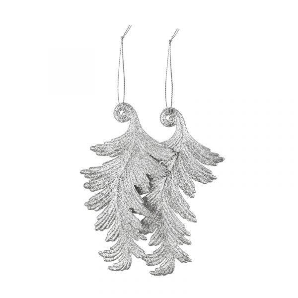 GLITTER HANGING DECO 2pk