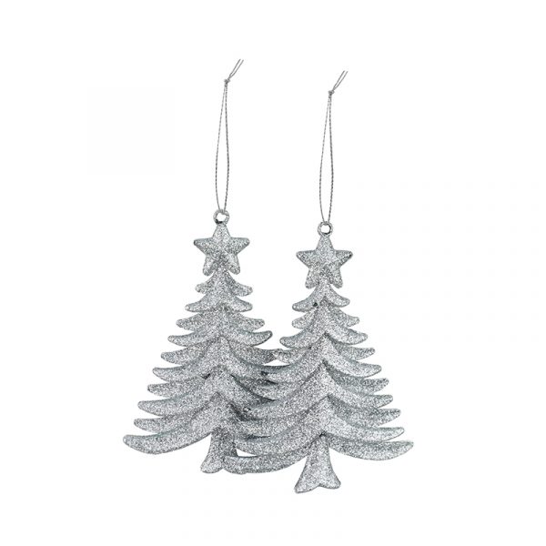 GLITTER HANGING DECO 2pk