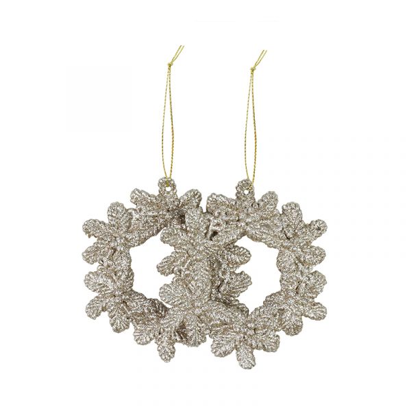 GLITTER HANGING DECO 2pk