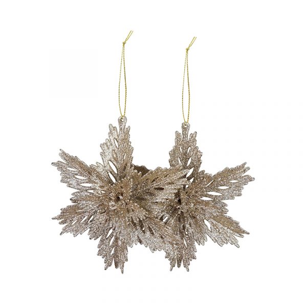 GLITTER HANGING DECO 2pk