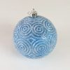 10cm light blue and white Painted Ball